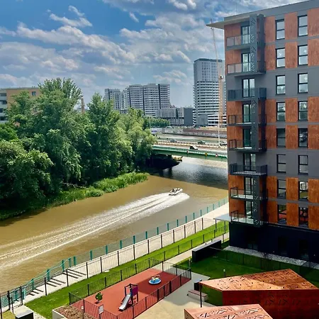 Jesionowe Ashwood Widok Na Odre 1,4 Km Od Rynku Parking Podziemny W Cenie Klimatyzacja Sauna W 1 River Oder View 1,4 Km Market Square Underground Parking Balcony Air Conditioning Apartmán Vratislav