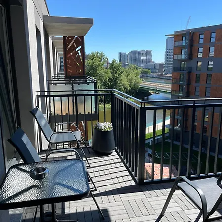 Apartmán Jesionowe Ashwood Widok Na Odre 1,4 Km Od Rynku Parking Podziemny W Cenie Klimatyzacja Sauna W 1 River Oder View 1,4 Km Market Square Underground Parking Balcony Air Conditioning Vratislav
