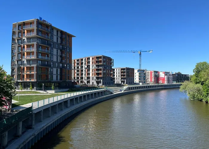 Jesionowe Ashwood Widok Na Odre 1,4 Km Od Rynku Parking Podziemny W Cenie Klimatyzacja Sauna W 1 River Oder View 1,4 Km Market Square Underground Parking Balcony Air Conditioning